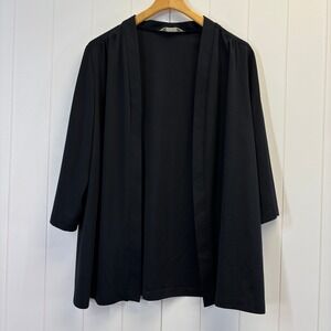 Vintage Edith Martin California Women Old Money Classic Open Cardigan Size L